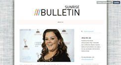 Desktop Screenshot of blog.sunrisebrands.com